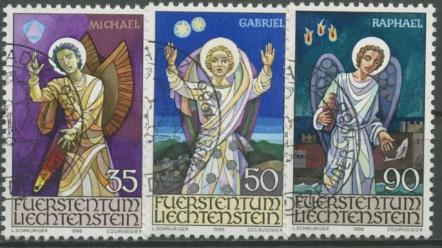 Liechtenstein 1986 Weihnachten Engel 910/12 gestempelt