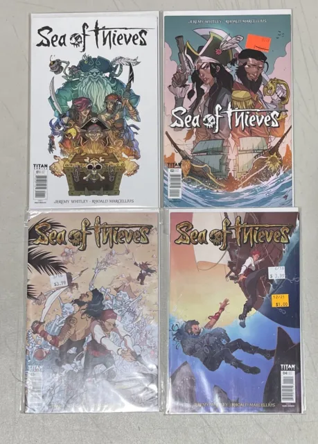 SEA OF THIEVES #1, 2, 3  4 (Titan Comics, 2018) Complete Rare Set - Rare Studio