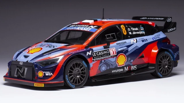 HYUNDAI i20 N RALLY1 N.8 RALLY MONTE CARLO 2022 TANAK/JARVEOJA 1:18