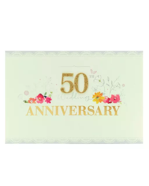 UK Greetings Biglietto di auguri per il 50° anniversario di matrimonio big