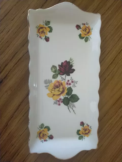 Old Foley Sandwich Plate James Kent England Roses