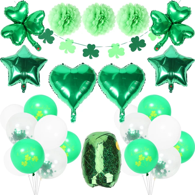 Kit palloncino decorativo palloncino San Patrizio Shamrock Balloncino Das Banner