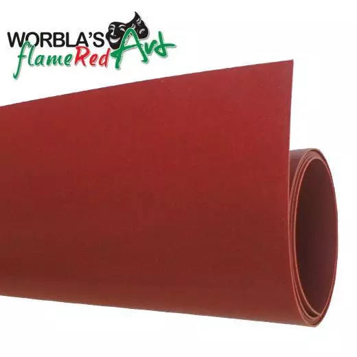 Worbla flameRed Art (WRA) Thermoplastic Modelling & Moulding Sheet