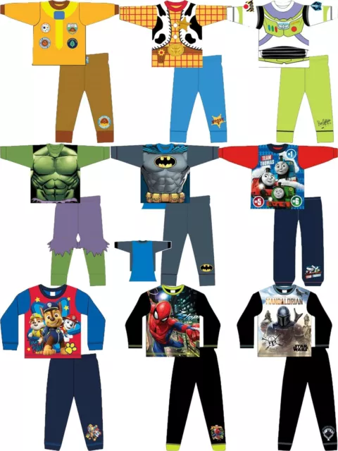 Boys Pyjamas Disney/Marvel/Nickelodeon/DC Character Cotton Blend 1-12 Years
