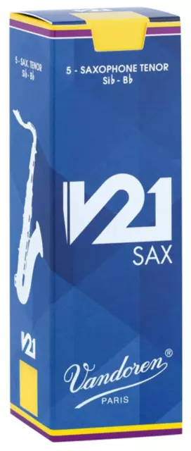 Vandoren V21 Sax Ténor, Boîte De 5 - Force 2.5