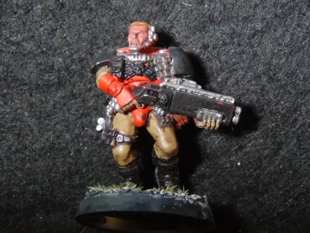 Warhammer 40K Vintage Space Marines Scout /w Shotgun #4 Metal Painted GW OOP