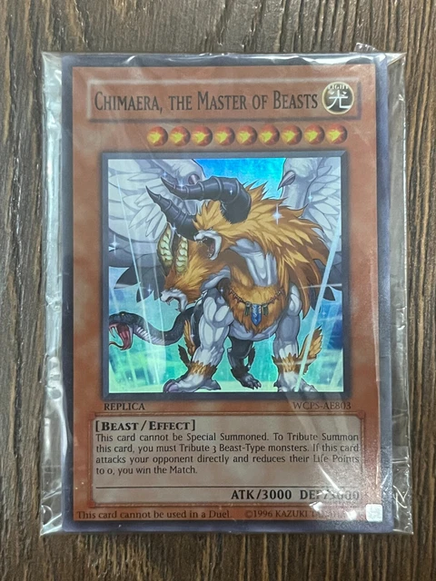 遊戯王 獣王キマイラ WCPS-AE803 スーパーレア 状態B〕(未開封)獣王キマイラ/ChimaeratheMasterofBeasts