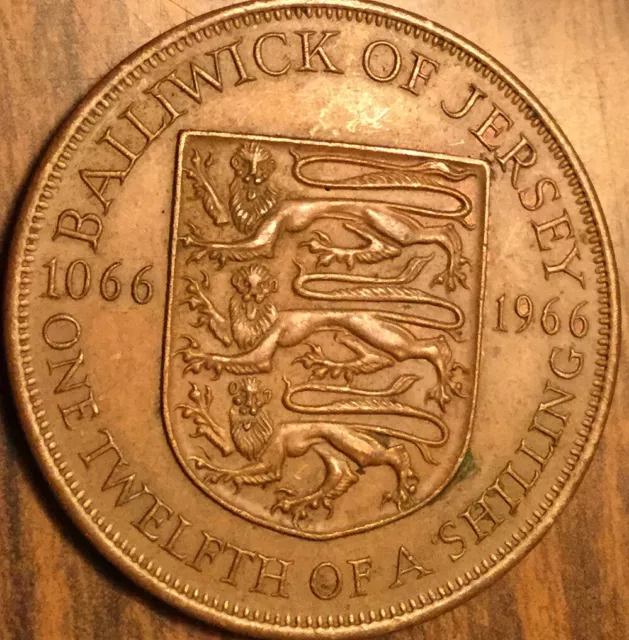 1966 Jersey One Twelfth Of A Shilling Coin