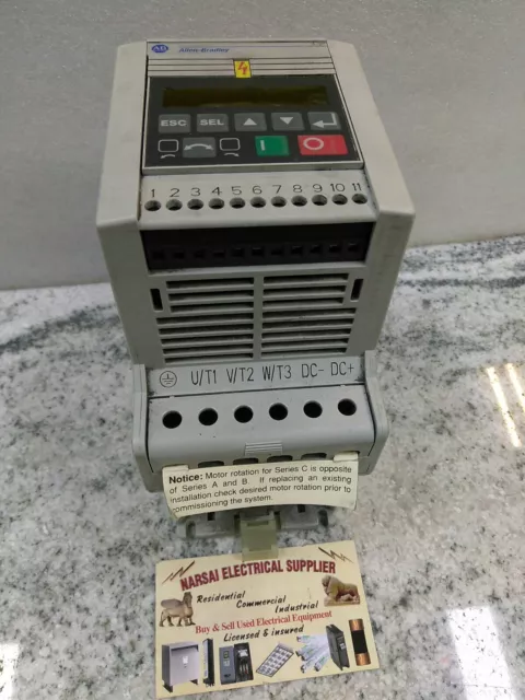 Allen Bradley 160-Ba02Nps1P1 Speed Controller Ser.c  Preset  Spd  Frn7.06( 3C