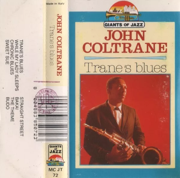 JOHN COLTRANE Trane's Blues GIANTS OF JAZZ-ITALY-CASSETTE -NRMT-BUY NOW/OFFER ?