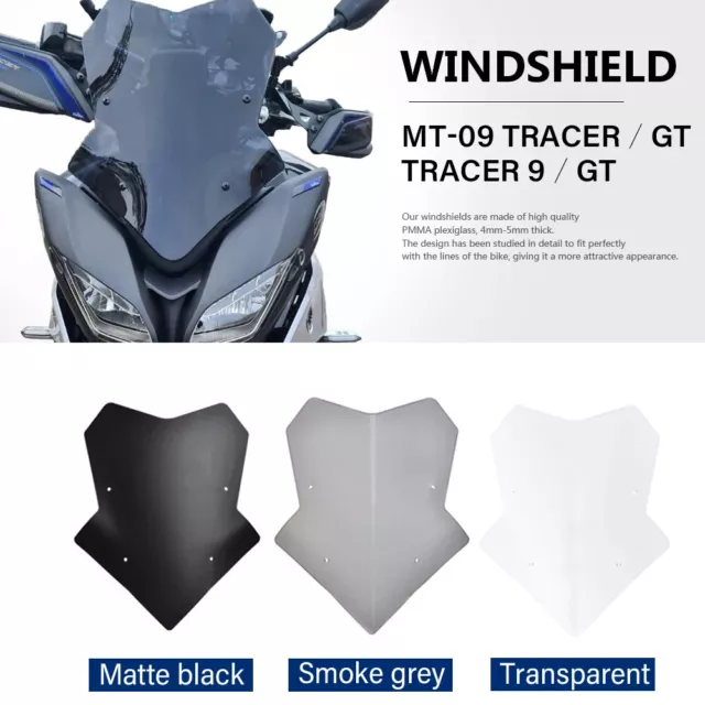 WindShield Windscreen For YAMAHA MT-09 TRACER GT TRACER 9 GT Cover Deflector