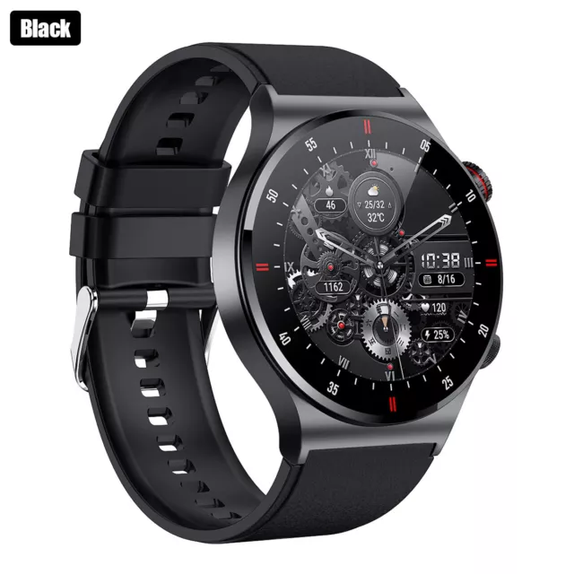 Dial Call Smart Watch NFC Heart Rate Monitor Men's Steel Sport Fitness Tracker A