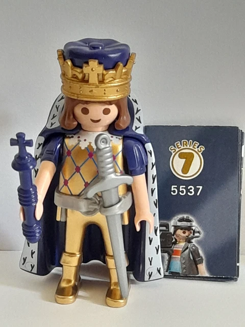 Personnage Playmobil Roi - Chevaliers Moyen âge, Occasion Super état