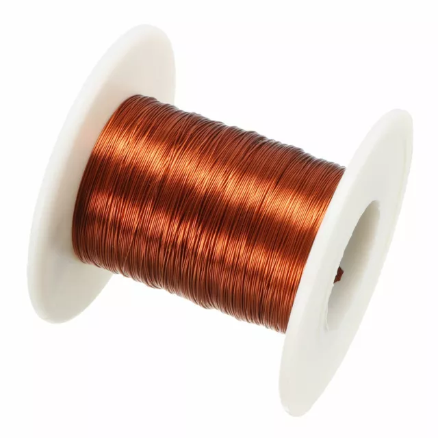 0.21mm Dia Magnet Wire Enameled Copper Wire Winding Coil 164' Length