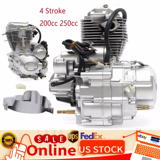 200cc 250cc 4 Stroke DIRT BIKE ATV Engine Motor 5 Speed Manual Transmission New