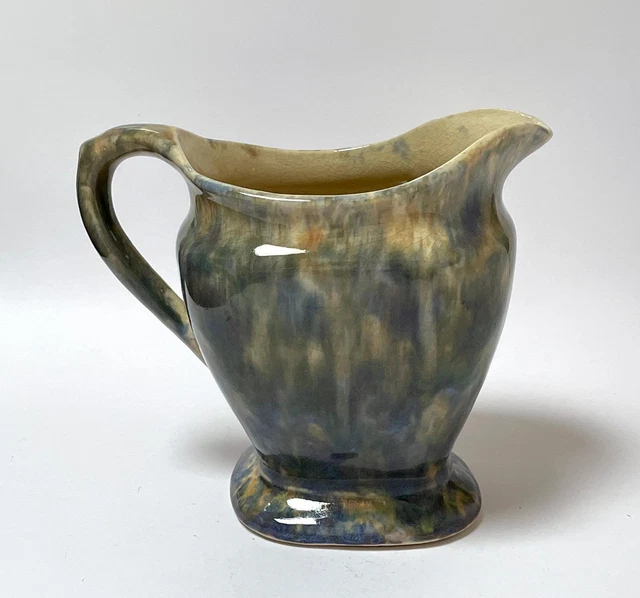 VINTAGE BENDIGO AUSTRALIAN POTTERY WAVERLEY WARE LGE JUG PITCHER 1930s
