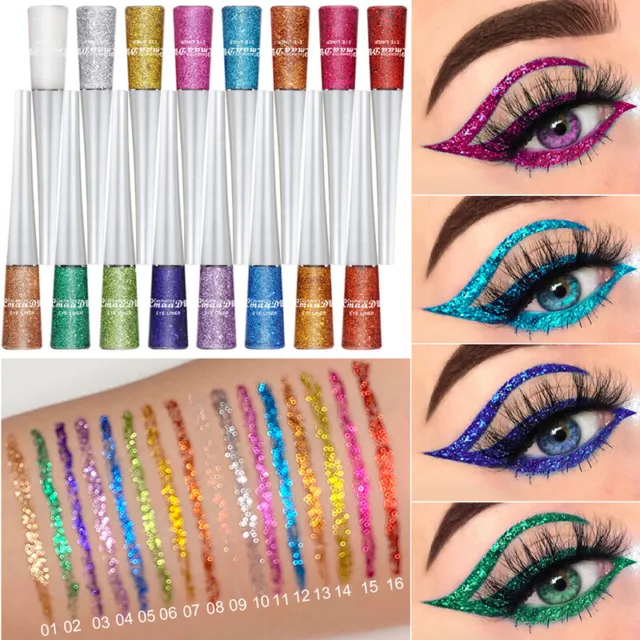 16 Couleurs Mate Eye-Liner Liquide Eye Liner Eyeliner Doublure Imperméable 》