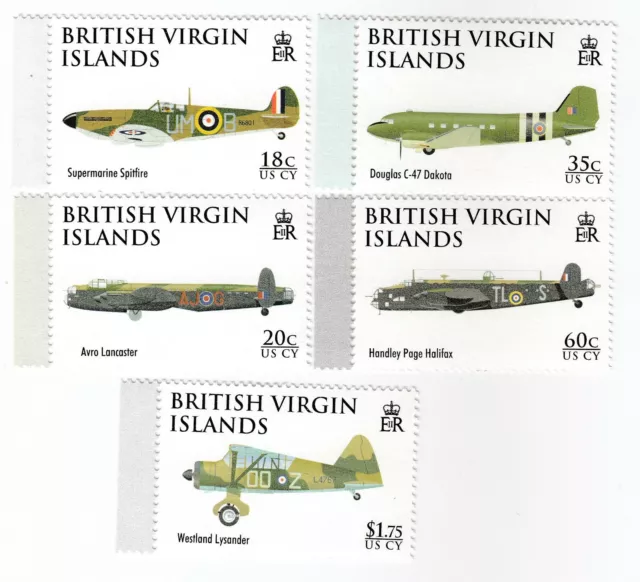 BRITISH VIRGIN ISLANDS, 2008, Set of 5 Stamps, MNH, AH 241