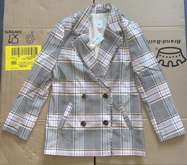 River Island Girls Smart Blazer Style Check Jacket Age 10yrs