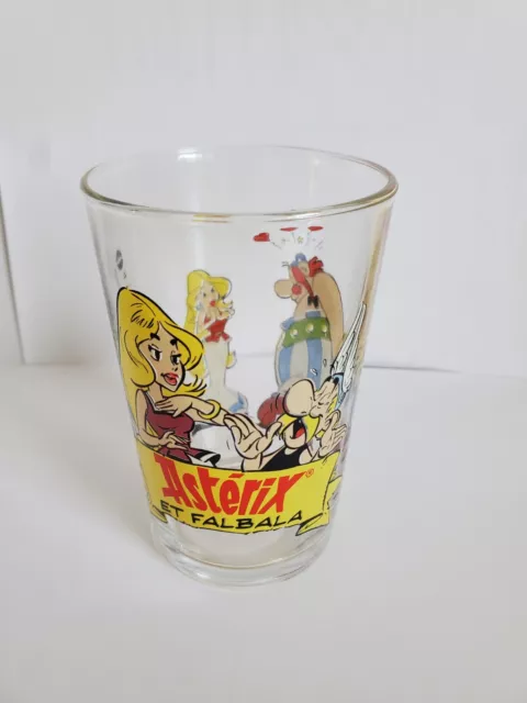 Verre à Moutarde Amora - Astérix Obélix et Falbala Vintage 2000 - Hauteur 9.7cm