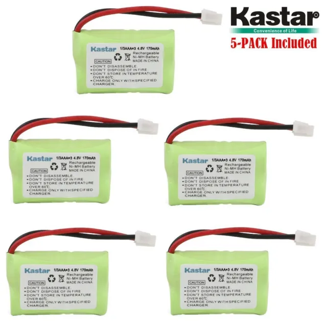 5 x Kastar Battery for SportDog SD-400 800 FR-200 200P PetSafe Yard PDT00-12470