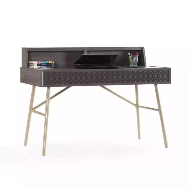 Computertisch Schreibtisch Holz Tisch Bürotisch Grau Kindertisch Luxus