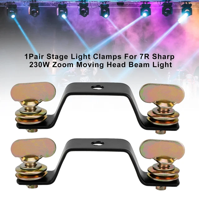 1Pair Stage Light Clamps For 7R Sharpy 230W Zoom Moving Head Beam Light UK