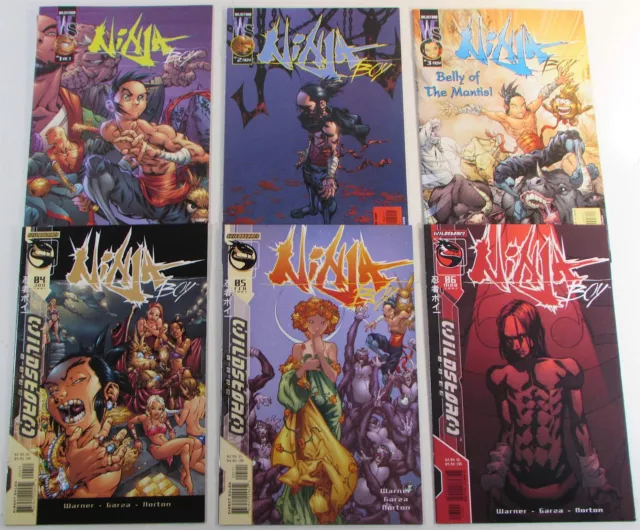 2001 Ninja Boy Lot of 6 #1,2,3,4,5,6 WildStorm NM 1st Print Comic Books