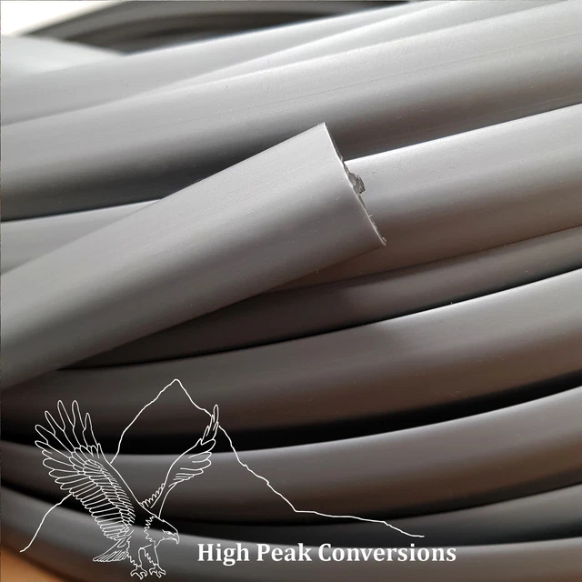 BLACK 15MM DOUBLE LIPPED T TRIM 20 METRE | UK
