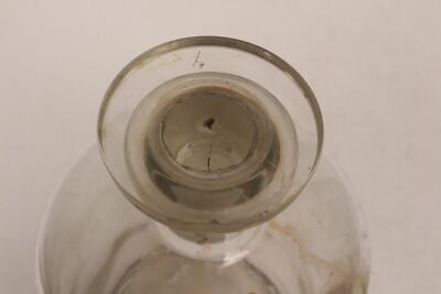 Apotheker Flasche Medizin Glas klar Korken Spirit 96 % antik Deckelflasche 4