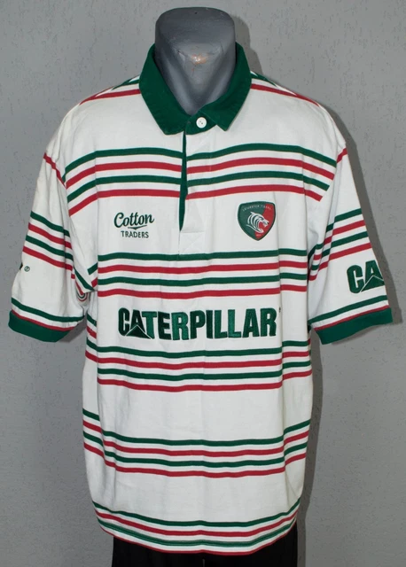 Chemise De Rugby Leicester Tigers Cotton Traders - Taille M - Occasion - État Sur Photo