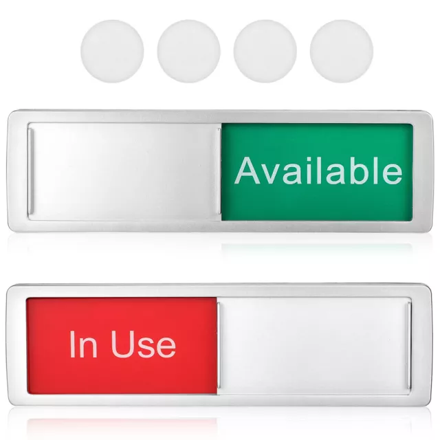 2 piezas de letrero de privacidad para uso ocupado en conferencias control deslizante de oficina