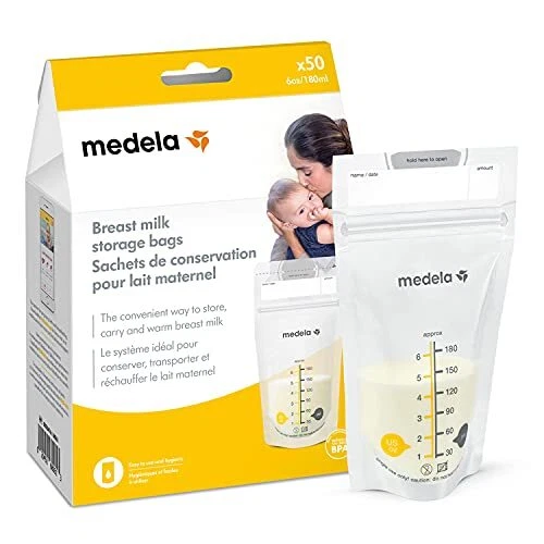 Breastmilk Storage Bags, Ready to Use Breast Milk Storing Bags for