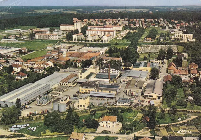 &Carte postale 10x15cm postcard DELLE vue générale aérienne timbrée