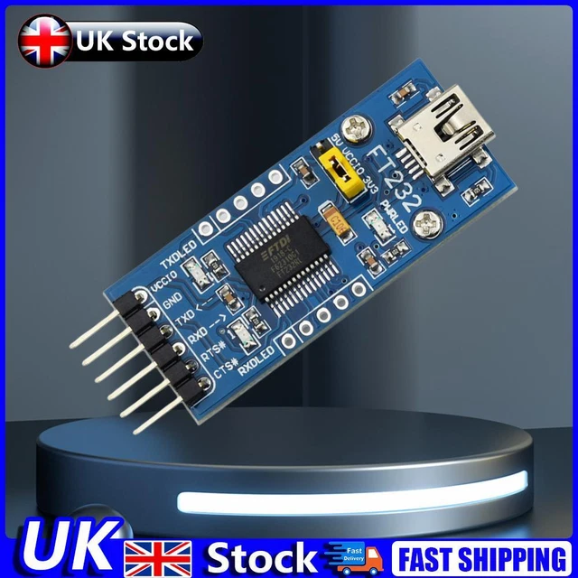 Power Serial WAVESHARE FT232 MODULE TXD/RXD/POWER LED FT232RL Serial Converter (Mini ...