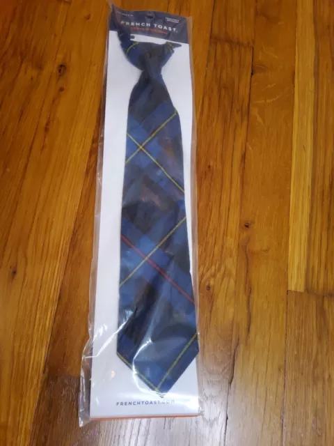 New French Toast Boys Plaid (F1) Tie, Size 8-12, Adustable Neck, Pre-Tied.