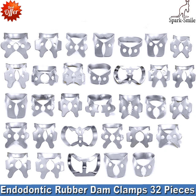 Pinces à Digue Dentaire (Rubber Dam Clamps) #27N - Lot De 6X - Pour Endodontie