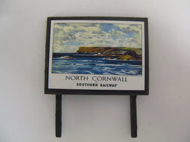 North Cornwall by Southern Railway - Billboard - N & OO Gauge - Trackside Signs