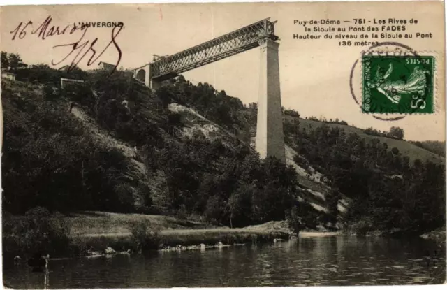 CPA PUY-de-DOME - Les Rives de la SIOULE au Pont des FADES - height (222039)