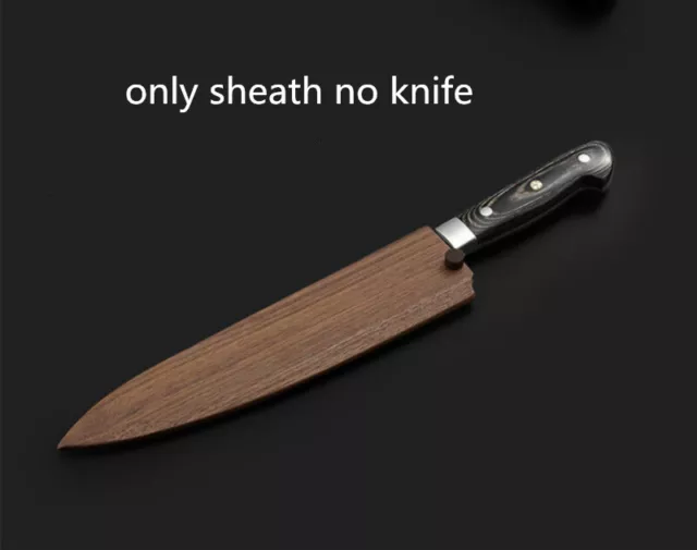 8 9 10 12 inch Japanese Gyuto Chef Knife Wood Sheath Saya Chef Knife Guard Bag
