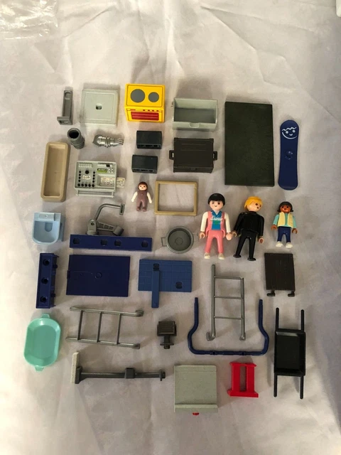 PLAYMOBIL LOT PERSONNAGES ACCESSOIRES CABINET MEDICAL vintage+récents