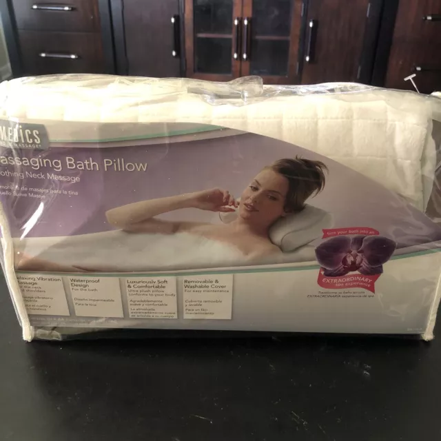 Almohada de baño de masaje Homedics masajeador de cuello a batería