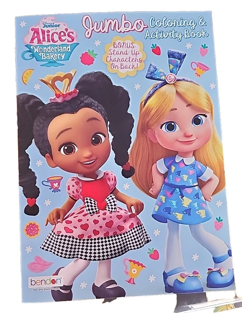 DISNEY ALICE WONDERLAND Bakery Coloring & Activity Kids Book Cheshire