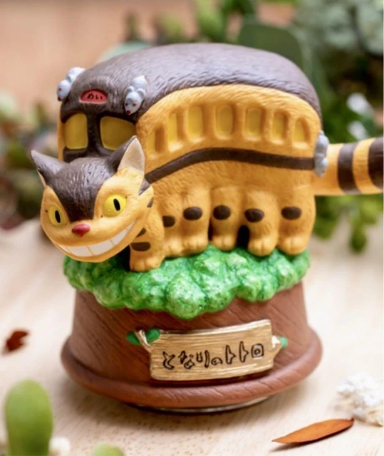 STUDIO GHIBLI MY Neighbor Totoro Porcelain Music Box Cat Bus On the