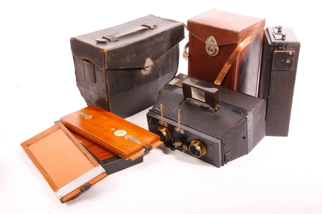 Stereo Camera By Mackenstein With Hermagis Aplanastigmat F/7-110mm Lens & More Stereo Camera By Mackenstein With Hermagis Aplanastigmat F/7-110mm Lens & More