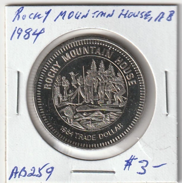 Rocky Mountain House, AB 1984 Trade Dollar