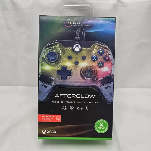 PDP Afterglow Prismatic Wired Controller Xbox One Series X S Colour Changing New