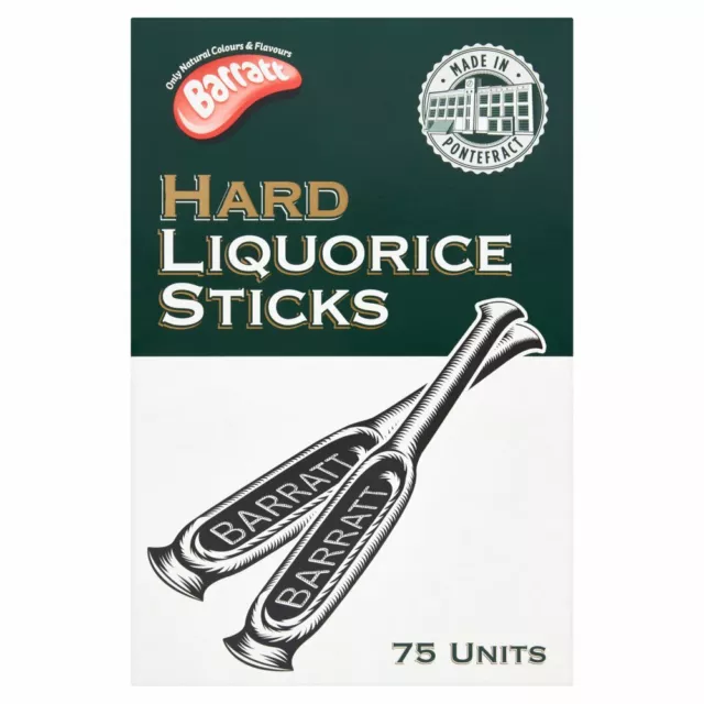 Barratt/Bassetti Hard Liquorice Sticks Traditional Candy Sweets Full Box 3