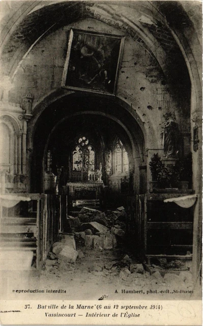 CPA AK Bat ville de la Marne Vassincourt - interior of the church (391672)