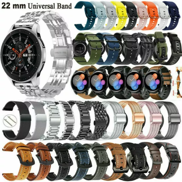 22MM Stainless Steel Band for Samsung Galaxy Watch 3 45mm/46mm /S3 Metal  Strap